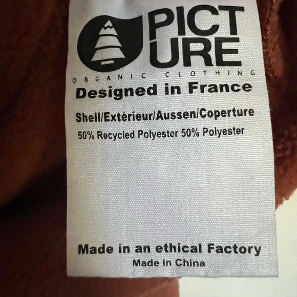 Picture Organic Clothing Tilite 1/4-Zip Fleece Pullover Cropped Size Medium - Picture 9 of 11